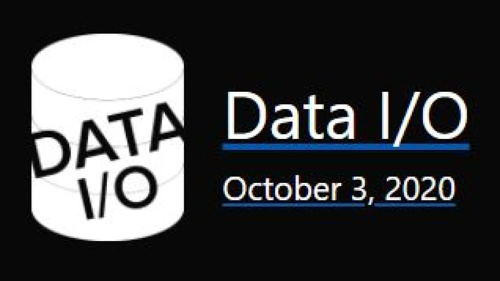 Data I/O