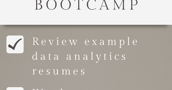 Data Analytics Resume Bootcamp | Data Analytics Major