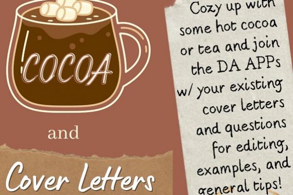 Cocoa and cover letters event